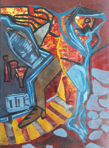 Pittura intitolato "Der Suchende" da Sven W. Dahlke, Opera d'arte originale, Acrilico