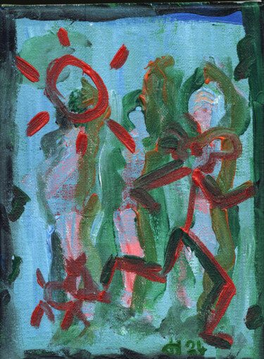 绘画 标题为“Lauf” 由Dieter Hamm, 原创艺术品, 丙烯