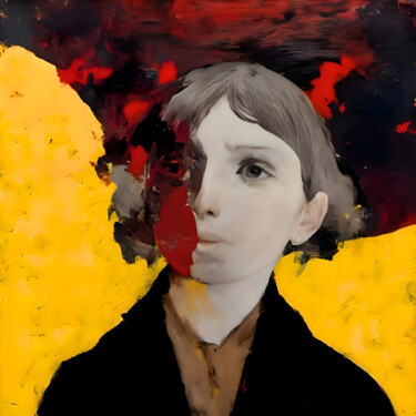 数字艺术 标题为“Portrait of struggl…” 由Kyozai, 原创艺术品, AI生成的图像