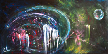 Peinture intitulée "prèsence de la bruy…" par Patricia Blondel, Œuvre d'art originale, Acrylique Monté sur Châssis en bois