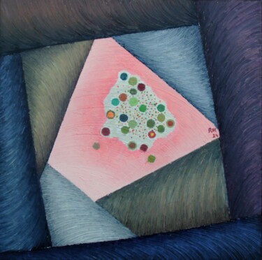 Malerei mit dem Titel "I'll find my enclave" von Reiner Makarowski, Original-Kunstwerk, Öl
