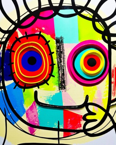 Peinture intitulée "Monsieur FOUFOU" par Muriel Matt, Œuvre d'art originale, Acrylique