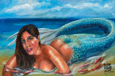 "Nereida Leina" başlıklı Tablo Pictor Mulier tarafından, Orijinal sanat, Akrilik