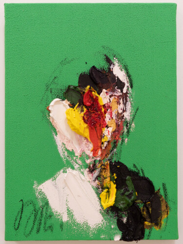 绘画 标题为“UNTITLED   Portrait…” 由Tomoya Nakano, 原创艺术品, 油 安装在木质担架架上
