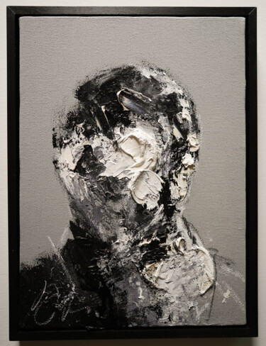 Malerei mit dem Titel "UNTITLED  Portrait…" von Tomoya Nakano, Original-Kunstwerk, Öl Auf Keilrahmen aus Holz montiert