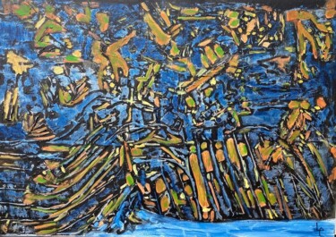 Peinture intitulée "à la recherche du b…" par Philippe Langaud, Œuvre d'art originale, Acrylique