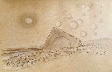 Dessin intitulée "Les marchandes de s…" par Patrick Lalande, Œuvre d'art originale, Crayon