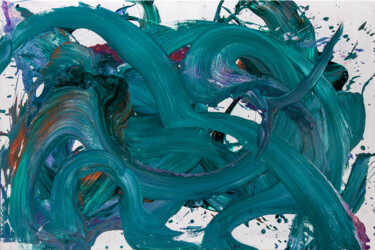 Malerei mit dem Titel "Fay" von Björn Wiedemann, Original-Kunstwerk, Acryl Auf Keilrahmen aus Holz montiert