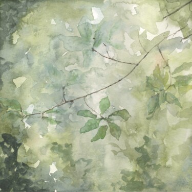 제목이 "Feuillage lumineux"인 미술작품 Colorlinka로, 원작, 수채화