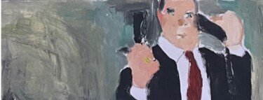 绘画 标题为“The Call Painting” 由Irfan Ajvazi, 原创艺术品, 丙烯