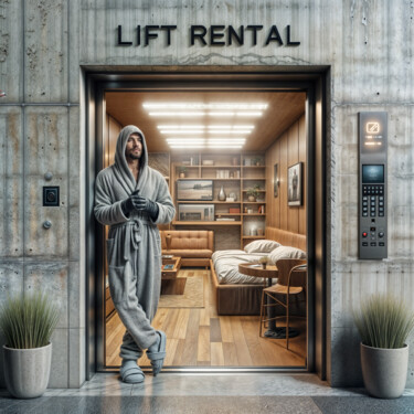 数字艺术 标题为“Lift_100” 由Egidoro, 原创艺术品, AI生成的图像