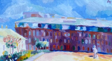 "Улица Льва Толстого…" başlıklı Tablo Станислав Поликарпов tarafından, Orijinal sanat, Petrol