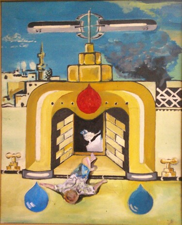 Peinture intitulée "no coment" par Sandro, Œuvre d'art originale, Huile Monté sur Châssis en bois