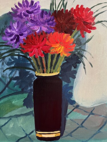 Bouquet de fleurs 绘画 标题为“Bouquet de fleurs” 由Toriart29, 原创艺术品, 丙烯