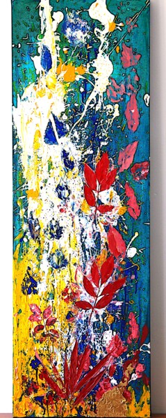 Painting titled "jour de printemps" by Pascal Douffet, Original Artwork, Acrylic