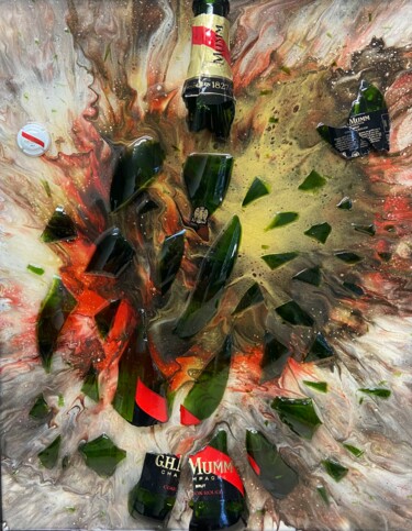 Painting titled "Fusion" by Jerome M., Original Artwork, Acrylic