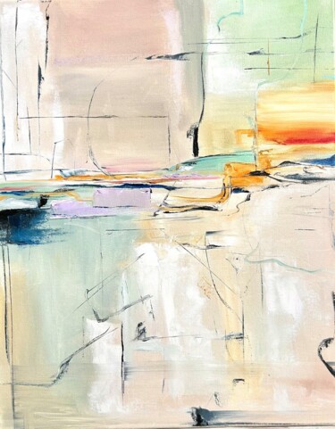 Sunset in City Pittura intitolato "Sunset in City" da Vilena Bozhenko, Opera d'arte originale, Olio