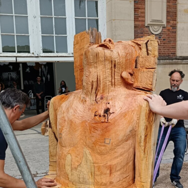 "Fou rire, Marceau 6…" başlıklı Heykel Bertrand Michaud tarafından, Orijinal sanat, Ahşap