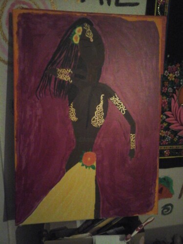 제목이 "Oshun 70 x 50 cm"인 미술작품 Andre Schumacher로, 원작, 아크릴