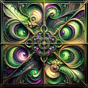 Digital Arts titled "Baroque Fractality:…" by Alberto Capitani, Original Artwork, AI generated image