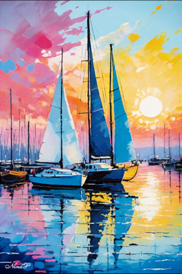 제목이 "Coral Cruiser- sail…"인 디지털 아트 Umculi로, 원작, 디지털 페인팅