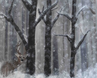 绘画 标题为“STOPPING BY THE WOO…” 由Patricia Cori, 原创艺术品, 丙烯 安装在artwork_cat.上
