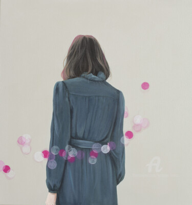 Schilderij getiteld "Warum eigentlich ni…" door Karoline Kroiß, Origineel Kunstwerk, Acryl
