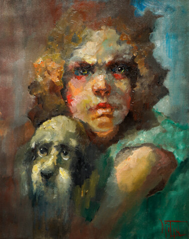 Pittura intitolato "loyalty" da Pavel Filin, Opera d'arte originale, Olio Montato su Telaio per barella in legno