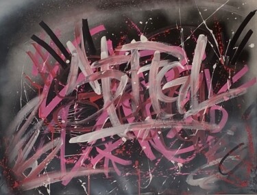 Schilderij getiteld "“Copycats in Outers…" door Stptgl, Origineel Kunstwerk, Acryl Gemonteerd op Frame voor houten brancard