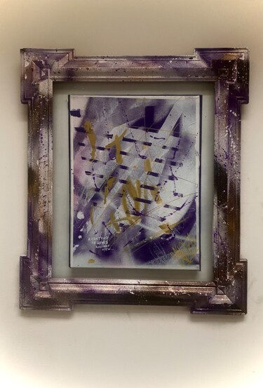 Schilderij getiteld "Custom Piece by STP…" door Stptgl, Origineel Kunstwerk, Acryl Gemonteerd op Frame voor houten brancard
