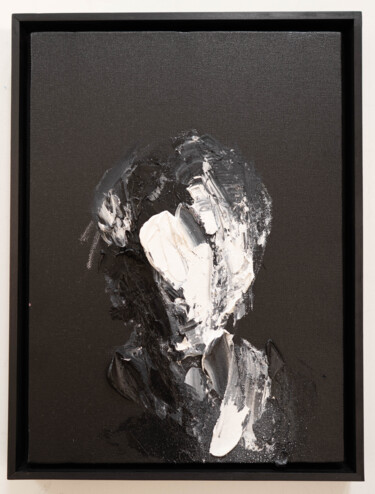 Title of artwork "UNTITLED. Portrait work" 绘画 标题为“Title of artwork "U…” 由Tomoya Nakano, 原创艺术品, 油 安装在木质担架架上