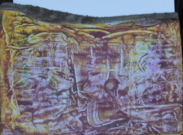 Peinture intitulée "b 46" par Bernard Waechter, Œuvre d'art originale, Huile