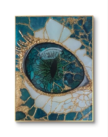 Smaragd's Eye of the Dragon Painting titled "Smaragd's Eye of th…" by Larisa Manukova, Original Artwork, Acrylic