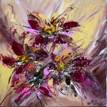 Painting titled "Fleurs des Îles II" by Anne Marie Palaze, Original Artwork, Acrylic