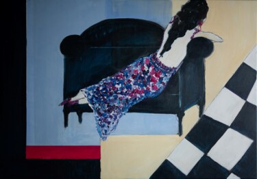"Relaks" başlıklı Tablo Lidia Sieczkowska tarafından, Orijinal sanat, Petrol