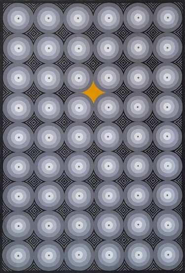 Yellow Star Peinture intitulée "Yellow Star" par Vinayak Borkar, Œuvre d'art originale, Acrylique