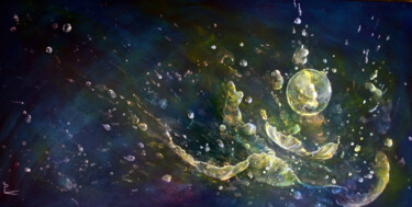 Peinture intitulée "au commencement big…" par Patricia Blondel, Œuvre d'art originale, Acrylique Monté sur Châssis en bois