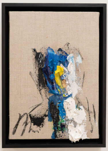 Title 'UNTITLED Portrait work' 绘画 标题为“Title 'UNTITL…” 由Tomoya Nakano, 原创艺术品, 油 安装在木质担架架上