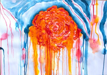Peinture intitulée "0624-Rose" par Philip Moreau, Œuvre d'art originale, Acrylique