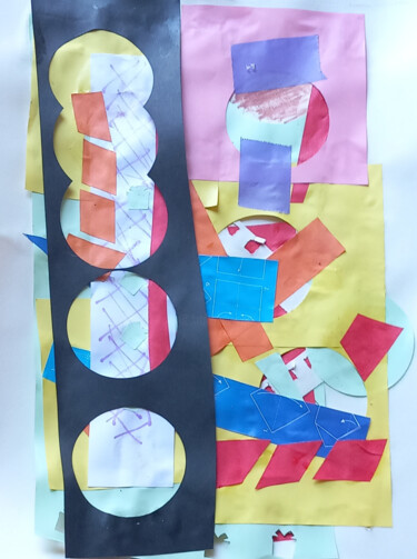 Collages intitulée "Small10" par Ronnie Kolner, Œuvre d'art originale, Collages