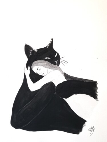 "Consolation" başlıklı Resim Stefan tarafından, Orijinal sanat, Mürekkep