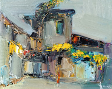 Old Rural Corner 绘画 标题为“Old Rural Corner” 由Vlas Ayvazyan, 原创艺术品, 油 安装在木质担架架上