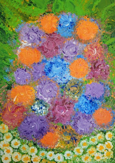 제목이 "Summer dream"인 미술작품 Olga Boldyreva로, 원작, 아크릴 나무 들것 프레임에 장착됨