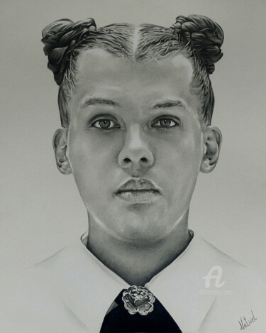 Dessin intitulée "Dessin de Stromae" par Aurélie Nativel, Œuvre d'art originale, Crayon