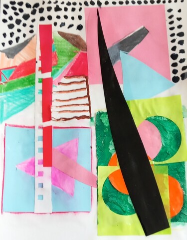 Collages intitulée "Small11" par Ronnie Kolner, Œuvre d'art originale, Collages
