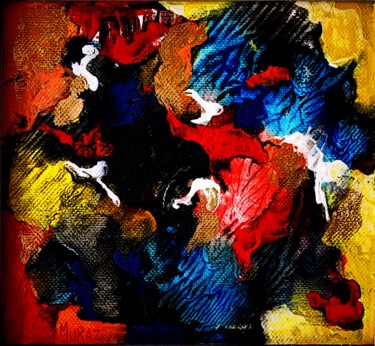 「Four seasons – Summ…」というタイトルの絵画 Muraz Martirosyanによって, オリジナルのアートワーク, アクリル 段ボールにマウント