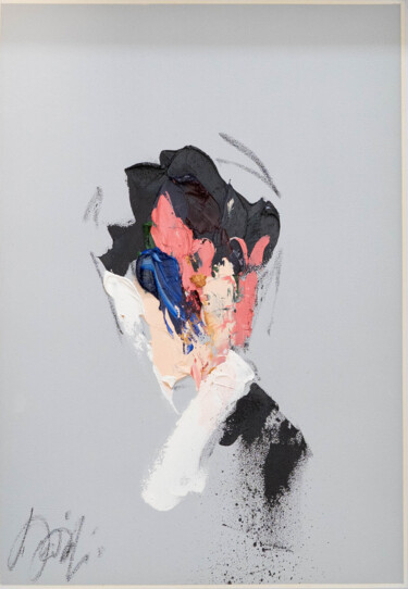 mirror series UNTITLED Portrait (Large size) 绘画 标题为“mirror series UNTIT…” 由Tomoya Nakano, 原创艺术品, 油 安装在纸板上