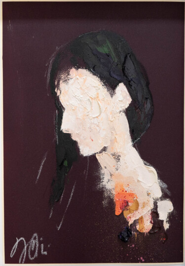 "mirror series UNTITLED Portrait (Large size)" 绘画 标题为“"mirror series UNTI…” 由Tomoya Nakano, 原创艺术品, 油 安装在纸板上