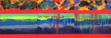 绘画 标题为“Continued landscape…” 由Christian Vidal, 原创艺术品, 丙烯 安装在木板上
