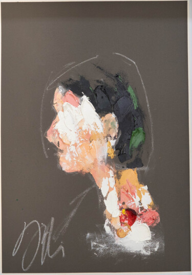 Title mirror series UNTITLED Portrait (Large size) 绘画 标题为“Title mirror se…” 由Tomoya Nakano, 原创艺术品, 油 安装在纸板上